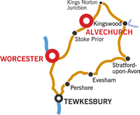 The Avon Ring cruising map